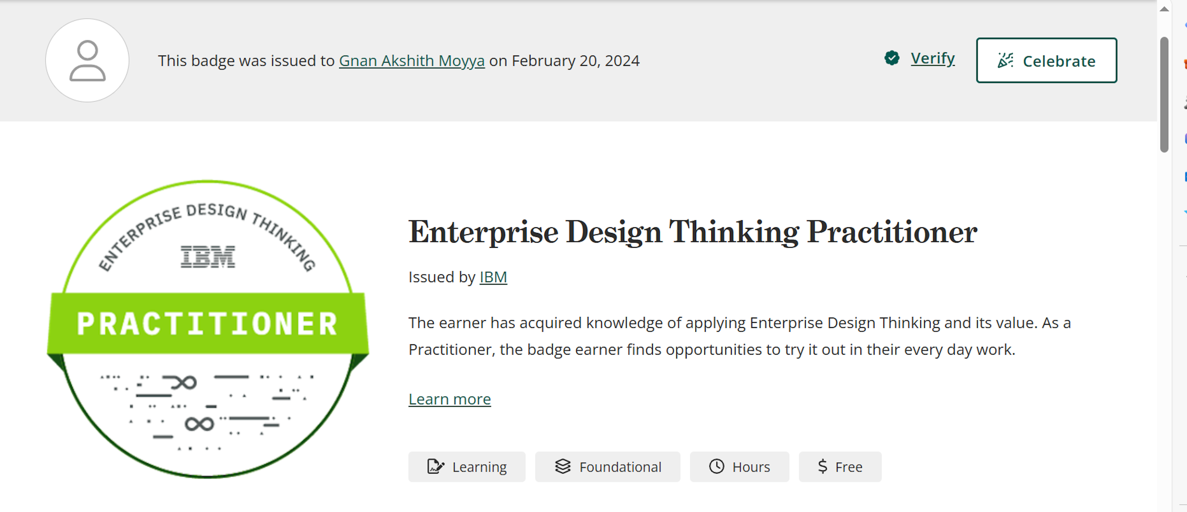 IBM Enterprise Design Thinking - Practitioner
